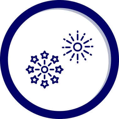 Vektör illüstrasyonu, simge Havai fişek ögesi 