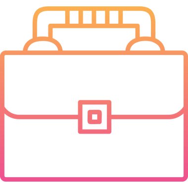 Evrak Çantası'nı web simge vektör çizim