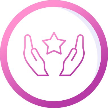 yıldız web simgesi basit illüstrasyon 