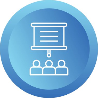 sunum simgesi, vektör illüstrasyonu 