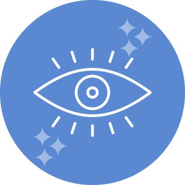 vizyon. Web simgesi basit illüstrasyon