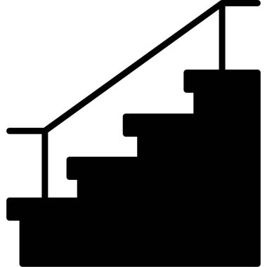 merdiven simgesi, ağ basit illüstrasyon