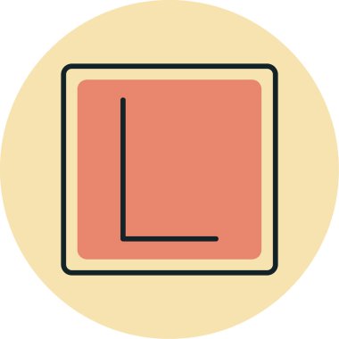 Simge, eğitim düğmesi, vektör illüstrasyonu öğreniliyor 