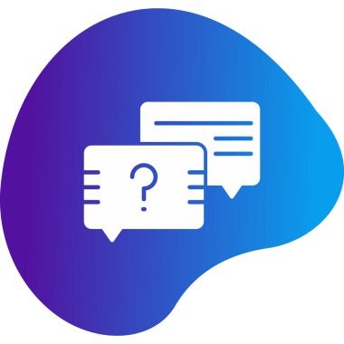 Sohbet baloncukları simgesi, vektör illüstrasyonu basit tasarım