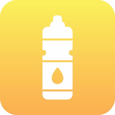 Su şişesi. Web simgesi basit illüstrasyon