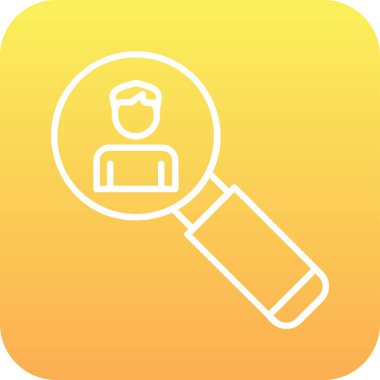 Asker Adayı Web simgesi vektör illüstrasyonu