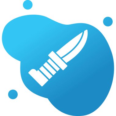 bıçak simgesi vektör illüstrasyonu