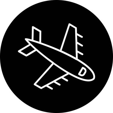  Uçak. Web simgesi basit illüstrasyon