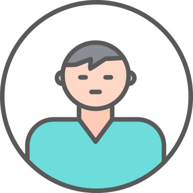 user icon, vector illustration simple design