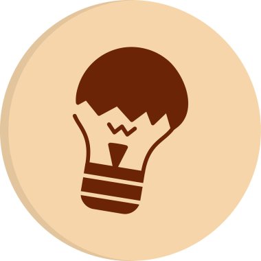 ampul web simgesi basit tasarım