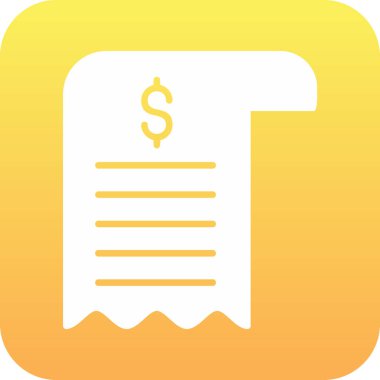 Bill simgesi, vektör illüstrasyonu basit tasarım