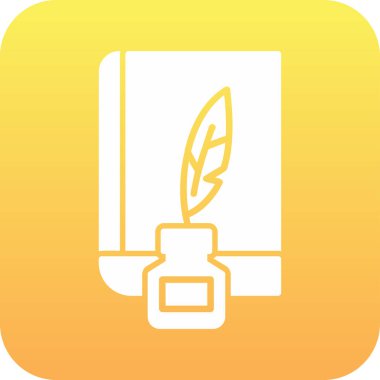 Şiir web simgesi vektör illüstrasyonu