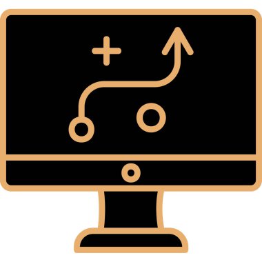 Strateji Simgesi Vektör illüstrasyonu 