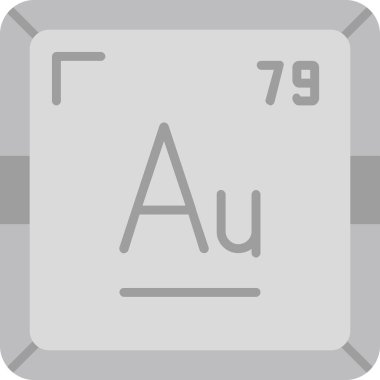 Aurum veya Altın, periyodik tablo simgesinin kimyasal elementi