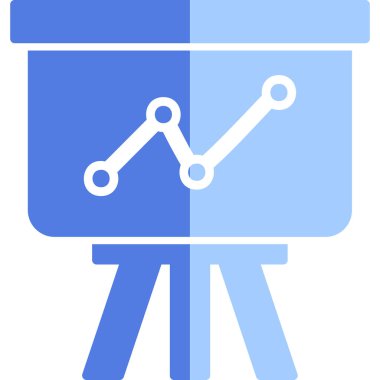 sunum simgesi, vektör illüstrasyonu 