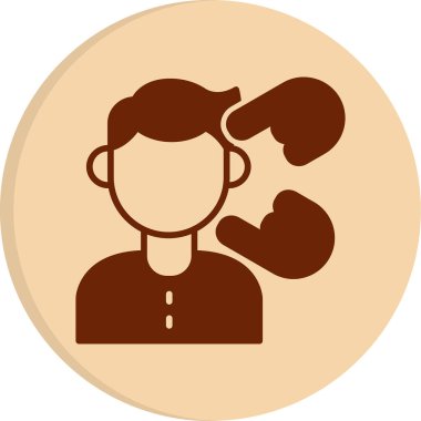 Ayrımcılık web simgesi vektör illüstrasyonu