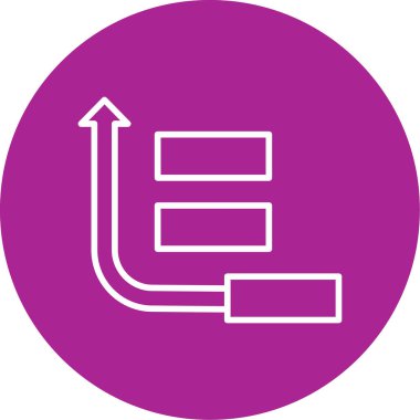 Öncelik web simgesi vektör illüstrasyonu