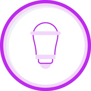 Enerji tasarrufu ampulü. Web simgesi basit illüstrasyon