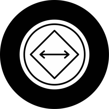 yaylı ok işareti. Web simgesi vektör illüstrasyonu