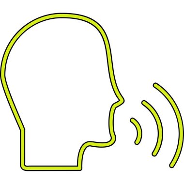 Konuşan Web simgesi vektör illüstrasyonu