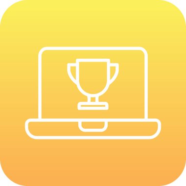 dizüstü bilgisayar simgesi, vektör illüstrasyonu basit tasarım