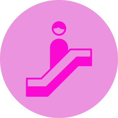 yürüyen merdiven web simgesi, vektör çizim