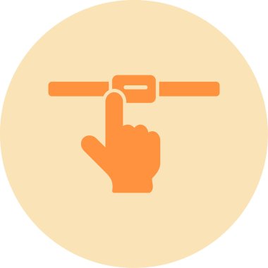 Dokunmatik ekran simgesi, vektör illüstrasyonu 