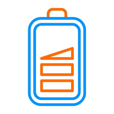 düşük pil web simgesi, vektör çizim
