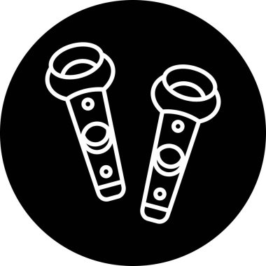 VR kontrolörleri. Web simgesi basit illüstrasyon