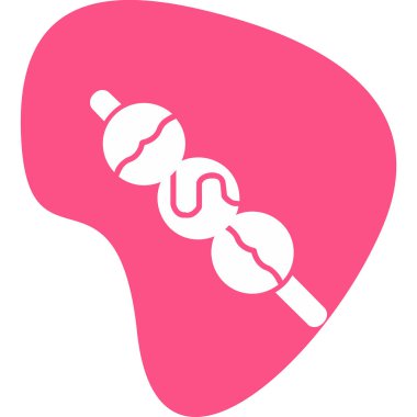 Dango web simgesi. Japon dango tatlıları vektör illüstrasyonu