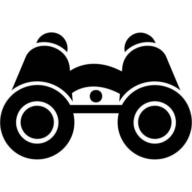 dürbün web simgesi, vektör çizim 