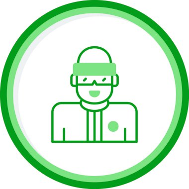 Snowboard web simgesi vektör illüstrasyonu