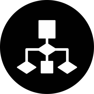 Akış Çizelgesi simgesi, vektör illüstrasyonu             