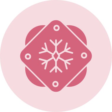 Kar tanesi. Web simgesi basit illüstrasyon 