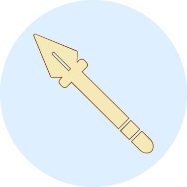 Mızrak simgesi vektör illüstrasyonu