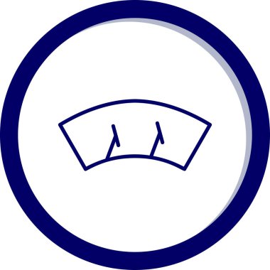 Silecek ağ simgesi vektör illüstrasyonu