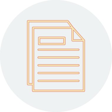 belge web simgesi basit resimleme 