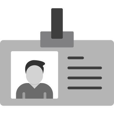 id card web icon, vector illustration