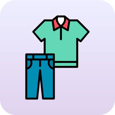 Clothes web icon, vector illustration 