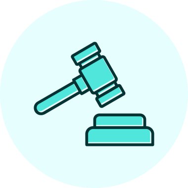 Adalet simgesi vektörünün çekici