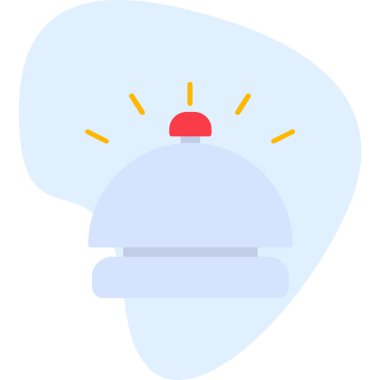 Desk Bell modern simgesinin vektör çizimi            