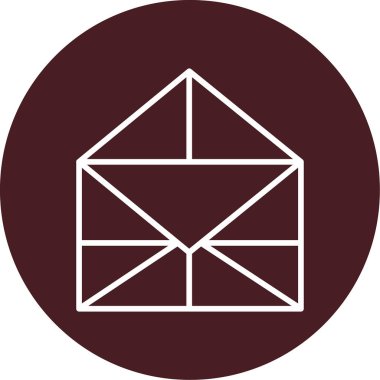 zarf web simgesi, vektör illüstrasyonu