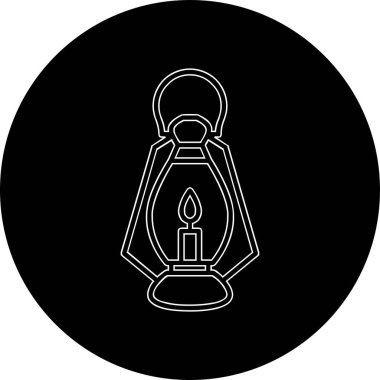 Bir fener ağ simgesinin vektör illüstrasyonu