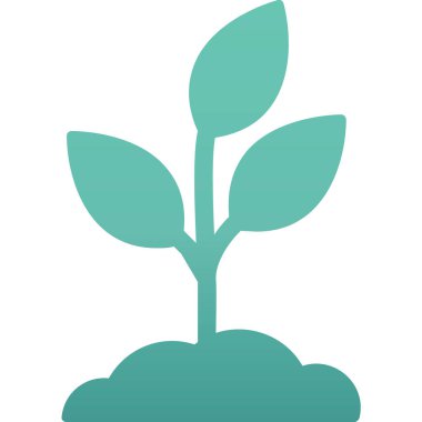 Bitki. Web simgesi basit illüstrasyon 