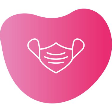 Bir maskenin vektör illüstrasyonu 