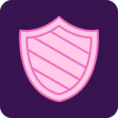 kalkan simgesi web basit illüstrasyon