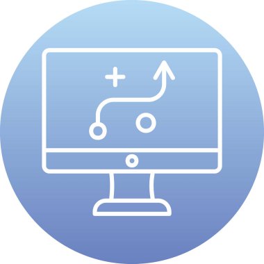 Strateji Simgesi Vektör illüstrasyonu 