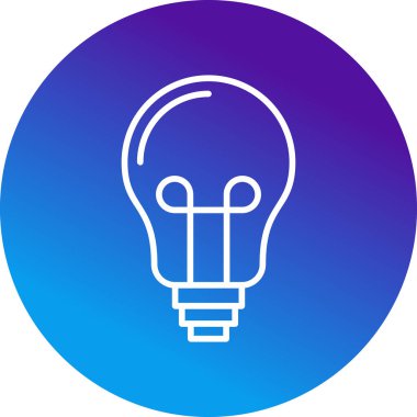 Ampul. Web simgesi basit illüstrasyon 