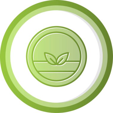 Vegan logosu, vektör çizimi basit tasarım