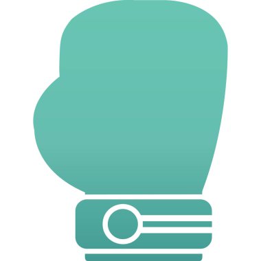 Boks eldiveni simge vektör çizim